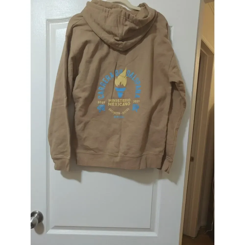 Independent Recibid de Luz de Cristo Tan Sweatshirt Sz M Streetwear Athlesiure - Picture 2 of 5
